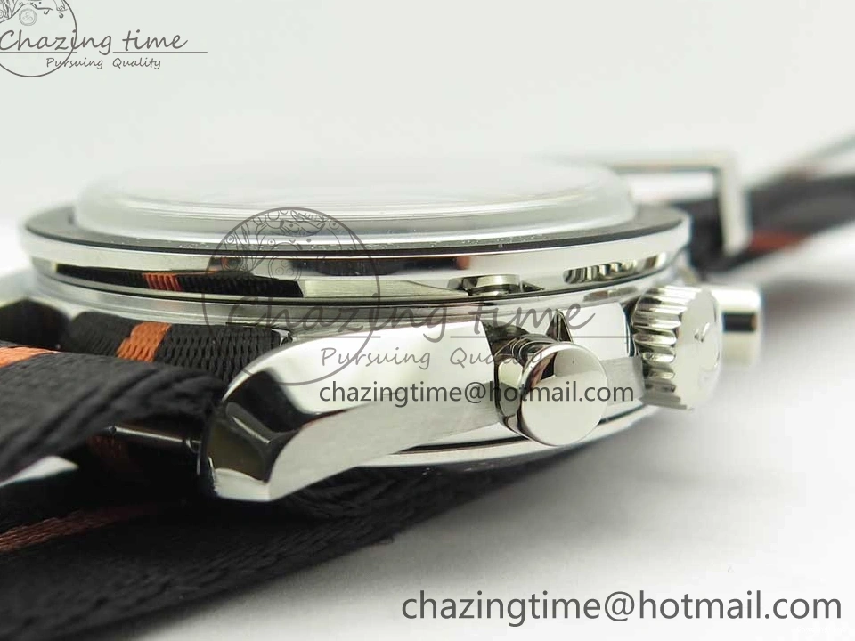 0325 Speedmaster Speedy Tuesday 2 ‘Ultraman’ OMF Best Edition on Nato Strap Manual Winding Chrono Movement Trendy 7991